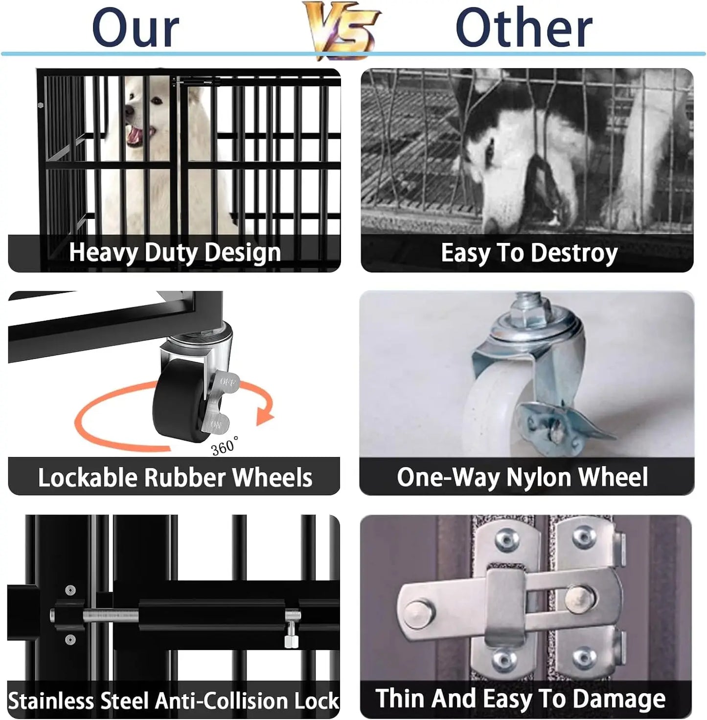 Heavy Duty Escape Proof Dog Crate