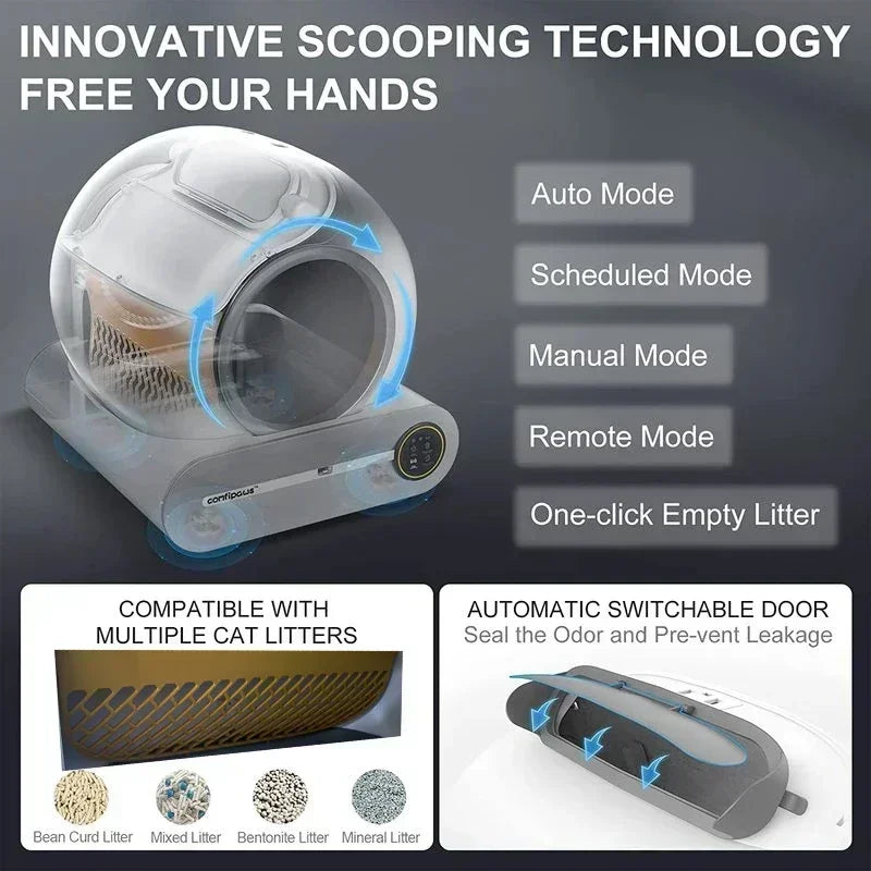 65L Automatic Smart Cat Litter Box