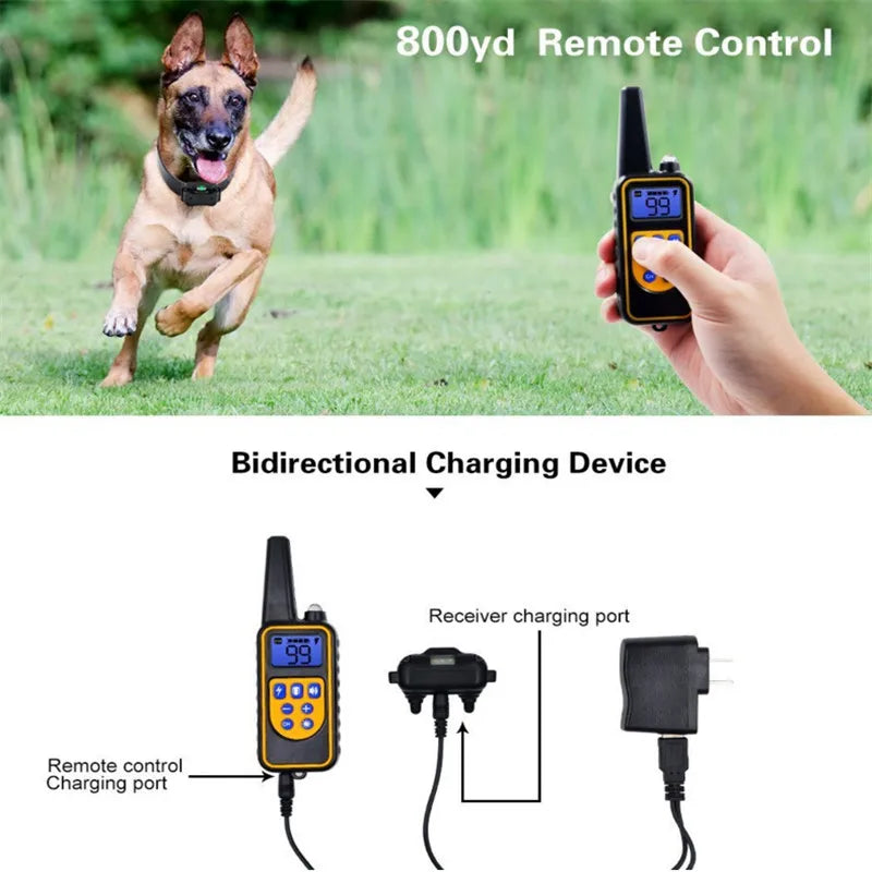 Rechargeable Waterproof Dog Training Collar