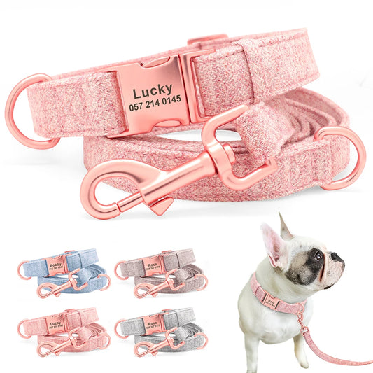 Dog Collar Custom Nylon Collar Engraved Name ID