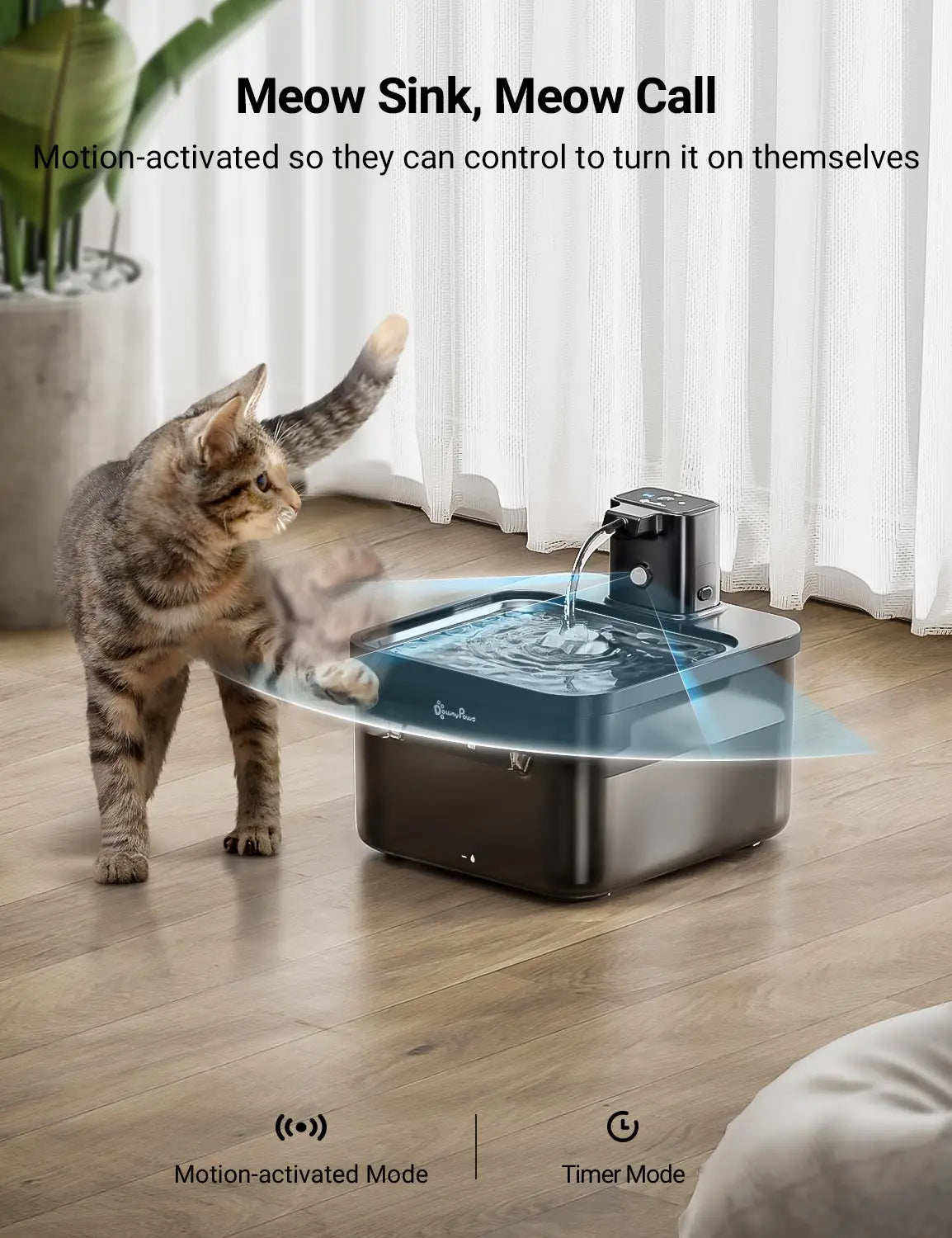 Stainless Steel Automatic Cat Water Fountain