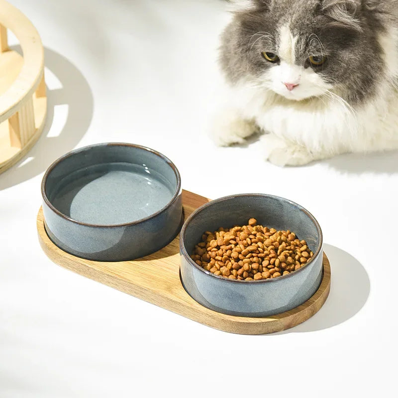 Ceramic Cat Food Bowl