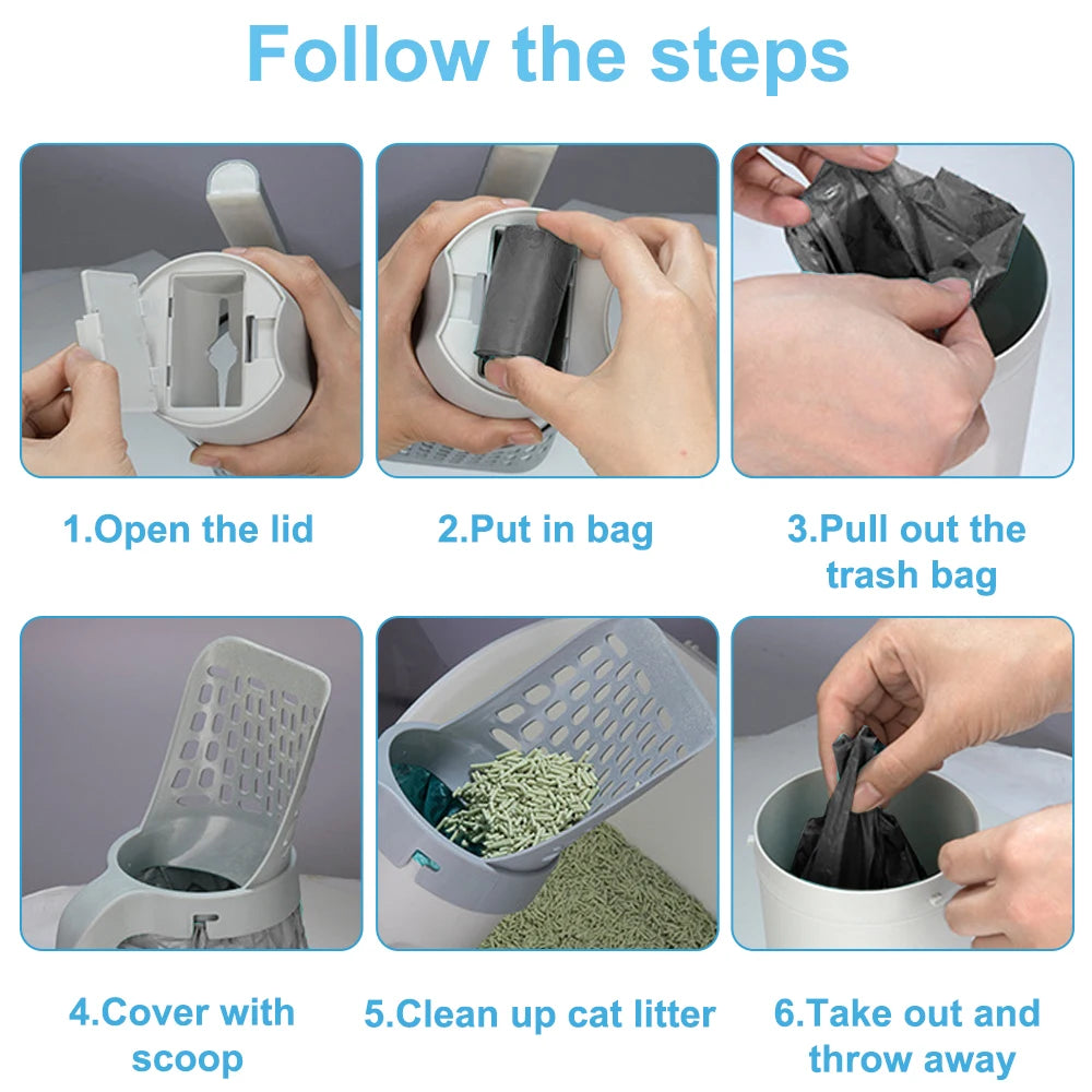 Self-Cleaning Pet Litter Scoop