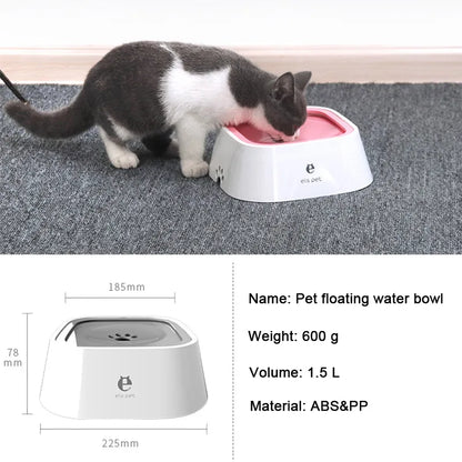 Non-Spill Floating Dog Water Bowl