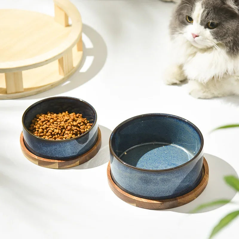 Ceramic Cat Food Bowl