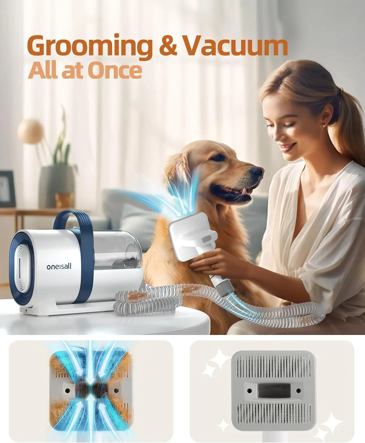 Pet Grooming Vacuum Kit