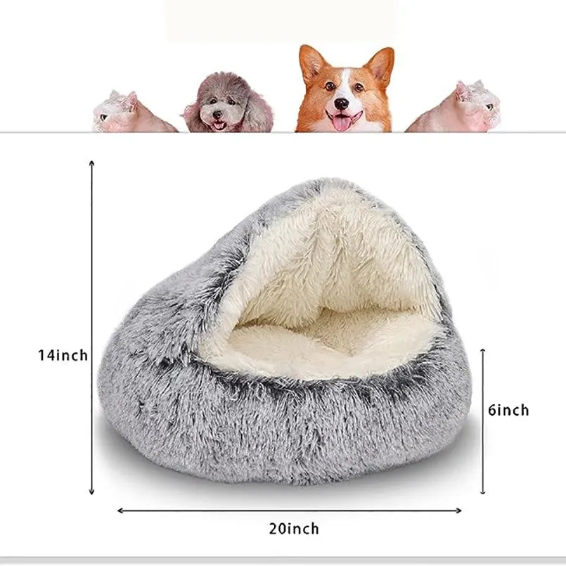 2-in-1 Plush Pet Bed