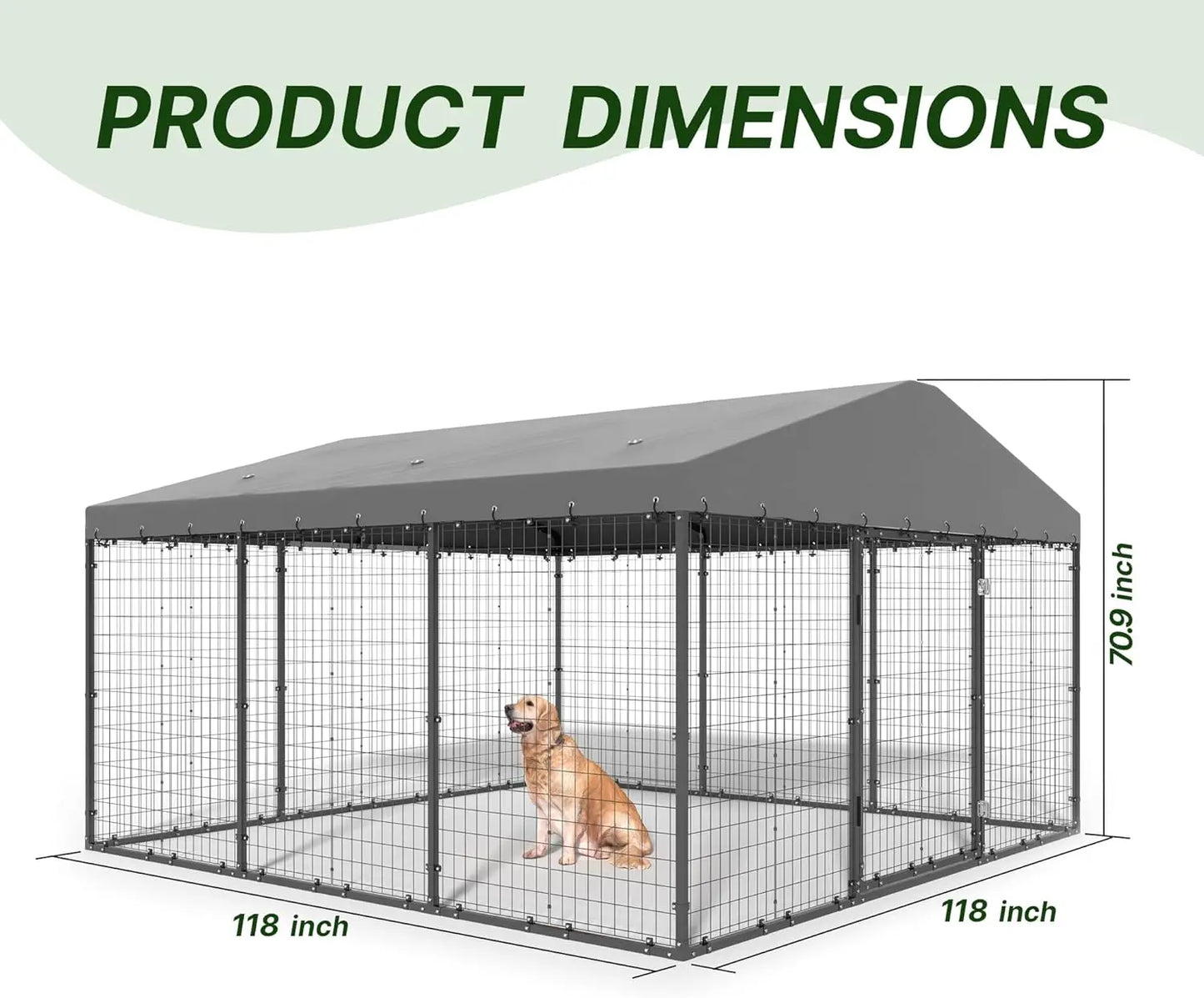 Large Heavy Duty Outdoor Dog Kennel