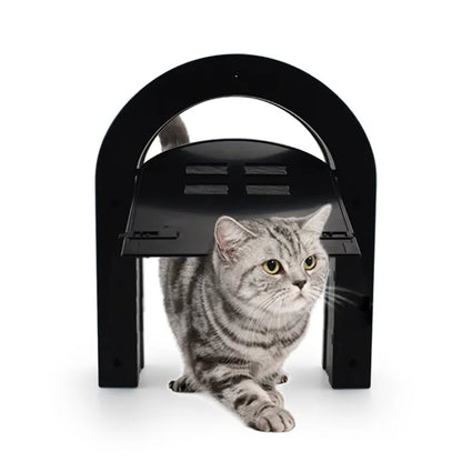 Puerta mosquitera magnética para mascotas con ventana 