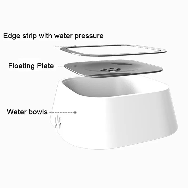 Non-Spill Floating Dog Water Bowl