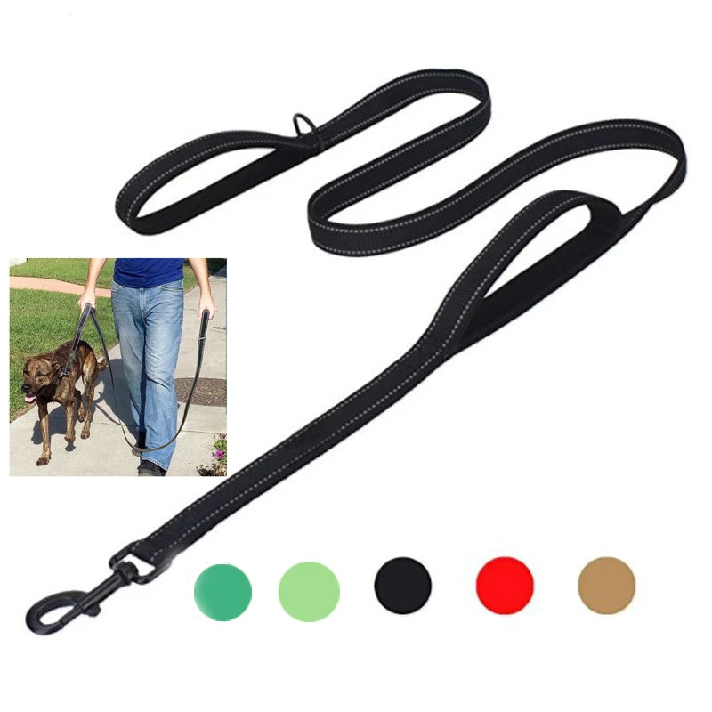 Double-layer Side Reflective Traction Dog Leash