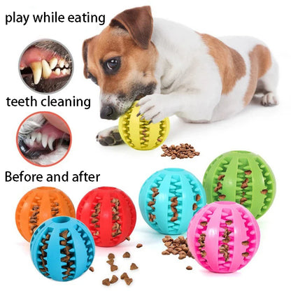 Natural Rubber Chewable Ball Toys for Pets