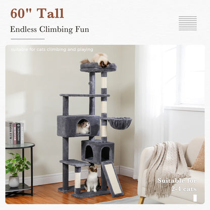 Multi-Level Cat Tree with Scratching Post