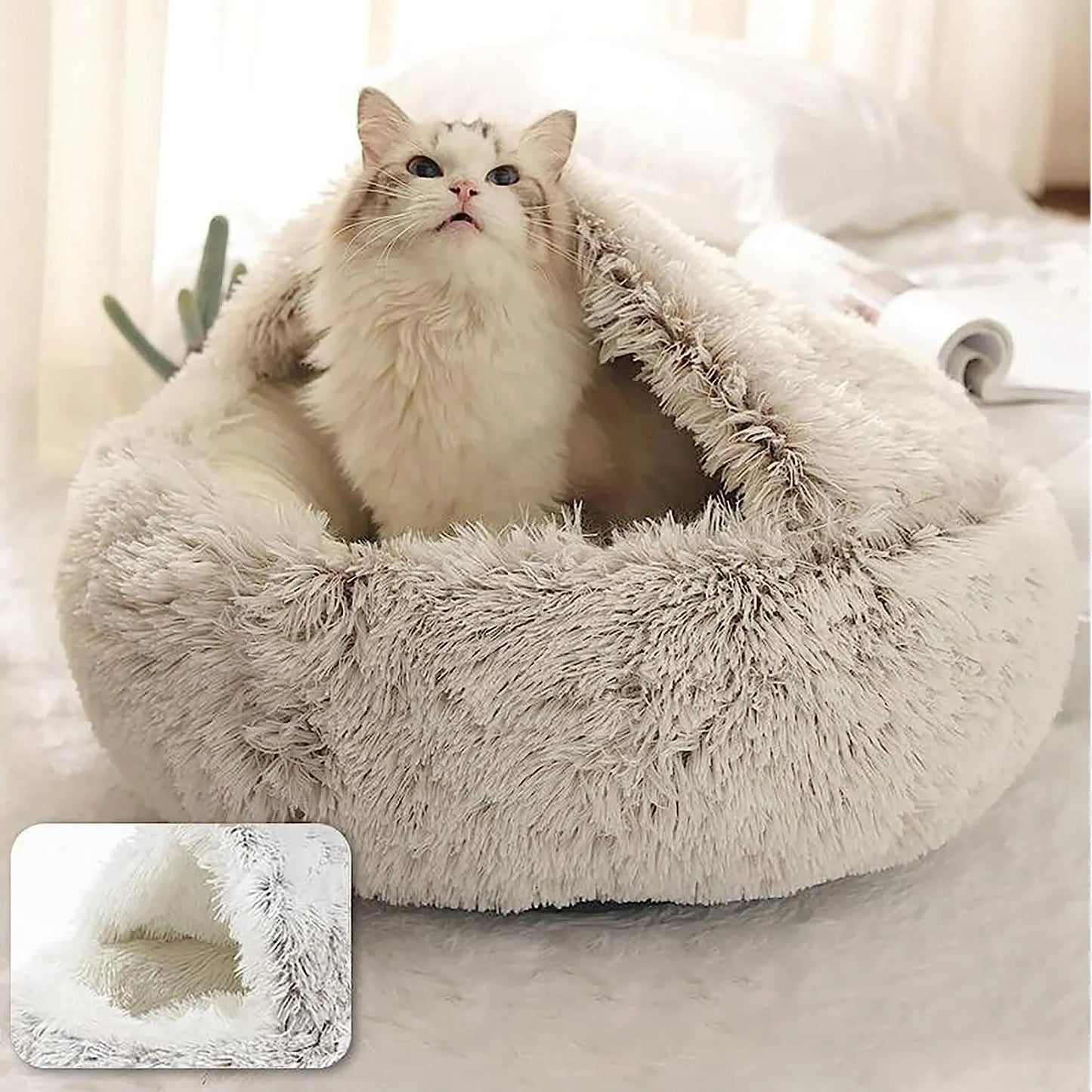 2-in-1 Plush Pet Bed