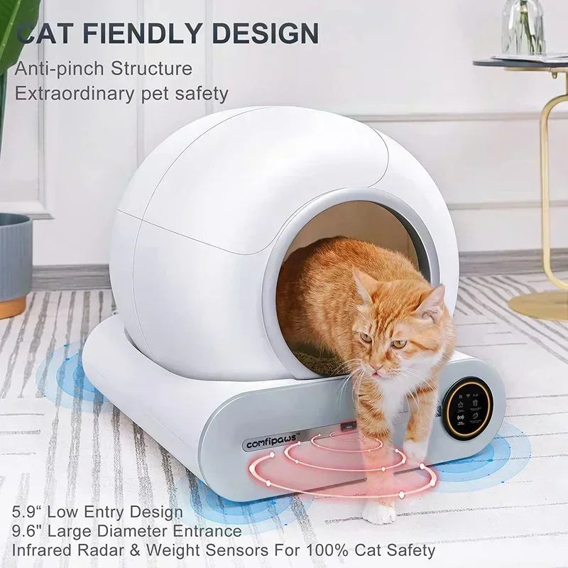 Caja de arena para gatos inteligente automática de 65 l 