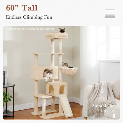 Multi-Level Cat Tree with Scratching Post